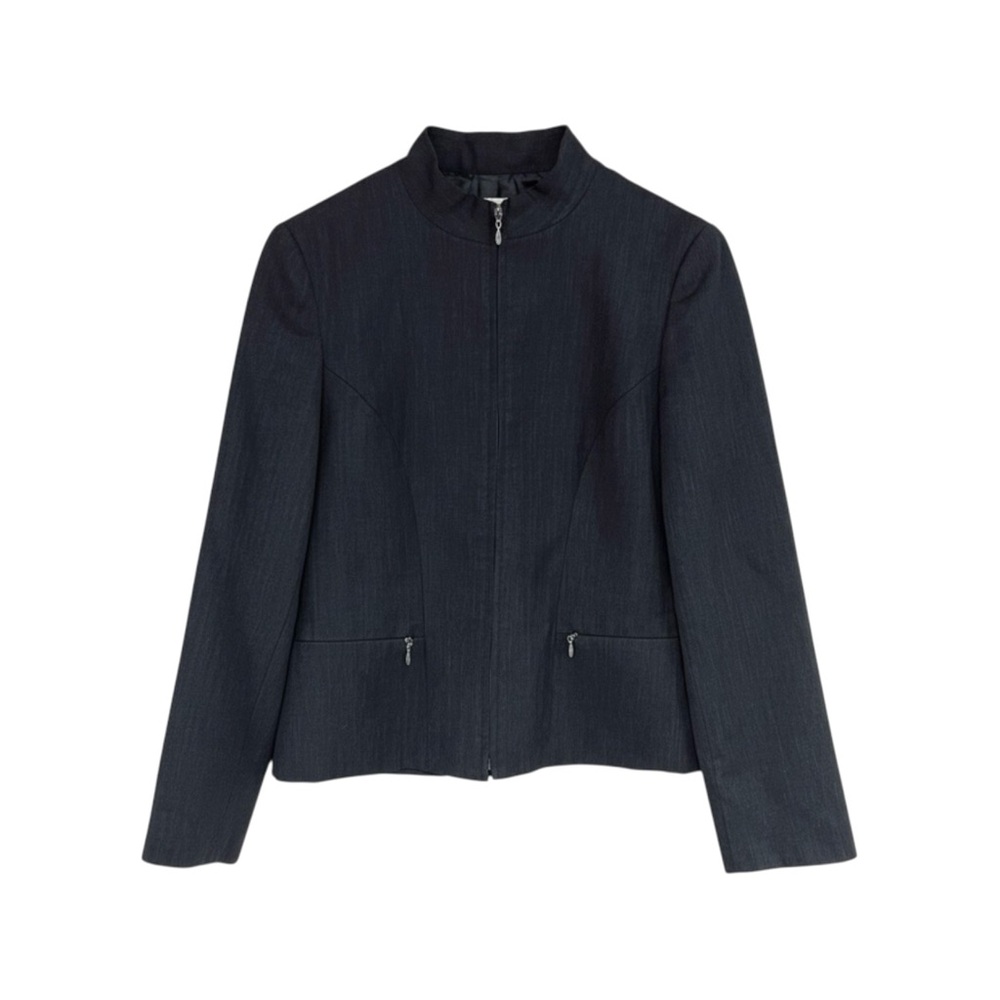 Vintage‎ Pendleton 100% Virgin Wool Jacket/Blazer Women’s 6 US Dark Grey Zip